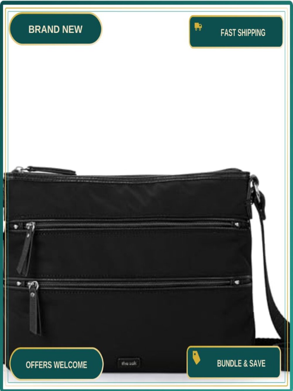 The Sak Esperato Crossbody Purse Eco Twill Adjustable Strap Zipper